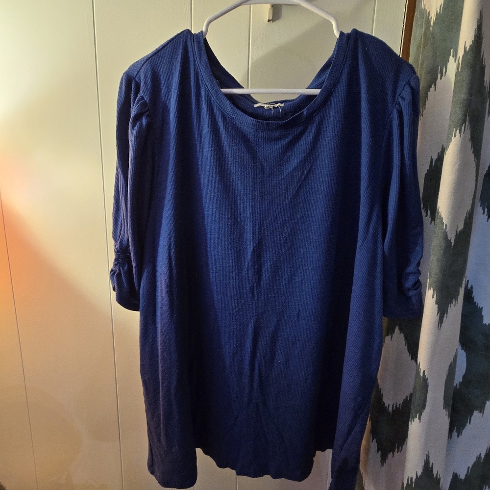 Maurices Blue Oversized Boxy Blouse